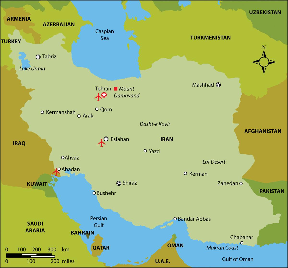 Iran Geography Map